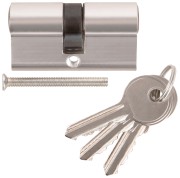 Цилиндровый механизм "Фабрика замков" 60 мм, ключ-ключ, хром Цилиндровый механизм "Фабрика замков" 60 мм, ключ-ключ, хром