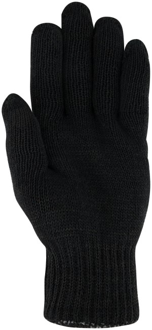 Перчатки вязаные утепленные, полушерстяные, двойной вязки (3 нити)