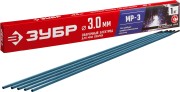 ЗУБР Д 3.0 х 350 мм, 1 кг в коробке, МР-3 рутиловый, электрод сварочный (40011-3.0) ЗУБР Д 3.0 х 350 мм, 1 кг в коробке, МР-3 рутиловый, электрод сварочный (40011-3.0)