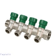 "Коллектор лат клап рег 3/4"" м/р 4в 1/2"" ПУ н/р 36мм M210 SantechSystems"
