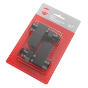 "Набор дизайн-вентилей Royal Thermo CUBE, прямой (черный) 1/2""" "Набор дизайн-вентилей Royal Thermo CUBE, прямой (черный) 1/2"""