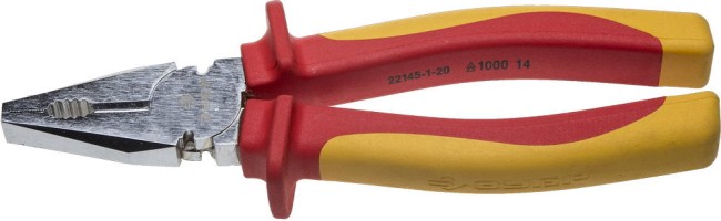 ЗУБР Профиэлектрик, 200 мм, диэлектрические комбинированные плоскогубцы, Профессионал (22145-1-20) ЗУБР Профиэлектрик, 200 мм, диэлектрические комбинированные плоскогубцы, Профессионал (22145-1-20)