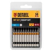 Бита SL5,0х50, сталь S2, шестигранный профиль, 10 шт. Е 6,3 Denzel Бита SL5,0х50, сталь S2, шестигранный профиль, 10 шт. Е 6,3 Denzel