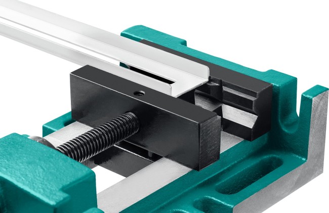 KRAFTOOL 100 мм, трехсторонние, станочные сверлильные тиски (32716-100)