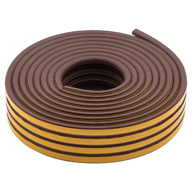 Уплотнитель резиновый, 12 м, профиль "P", коричневый Сибртех Уплотнитель резиновый, 12 м, профиль "P", коричневый Сибртех