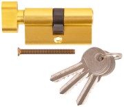Цилиндровый механизм "Фабрика замков" 60 мм, ключ-завертка, латунь Цилиндровый механизм "Фабрика замков" 60 мм, ключ-завертка, латунь