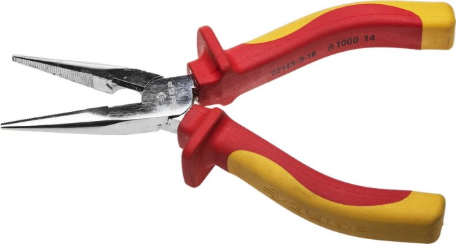 ЗУБР Профиэлектрик, 160 мм, диэлектрические тонкогубцы, Профессионал (22145-3-16) ЗУБР Профиэлектрик, 160 мм, диэлектрические тонкогубцы, Профессионал (22145-3-16)