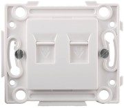 СВЕТОЗАР 2 гнезда, телефонная розетка (SV-55245-2) СВЕТОЗАР 2 гнезда, телефонная розетка (SV-55245-2)