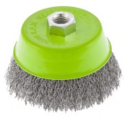 Щетка для УШМ, 100 мм, М14, "чашка", витая проволока Сибртех Щетка для УШМ, 100 мм, М14, "чашка", витая проволока Сибртех