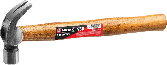 MIRAX 450 г, кованый молоток-гвоздодёр (20233-450) MIRAX 450 г, кованый молоток-гвоздодёр (20233-450)