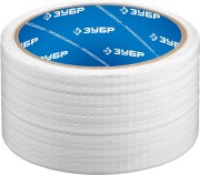 ЗУБР 48 мм, 10 м белая, на тканевой основе, универсальная, Армированная лента, ПРОФЕССИОНАЛ (12092-50-10)