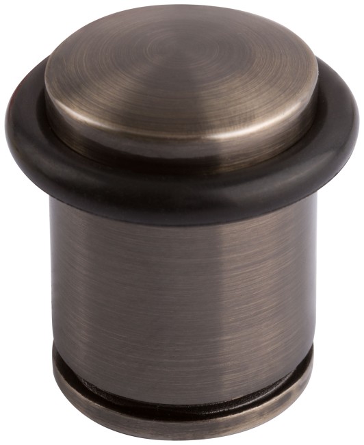 Ограничитель дверной малый с резиновой вставкой "Стандарт", старая бронза