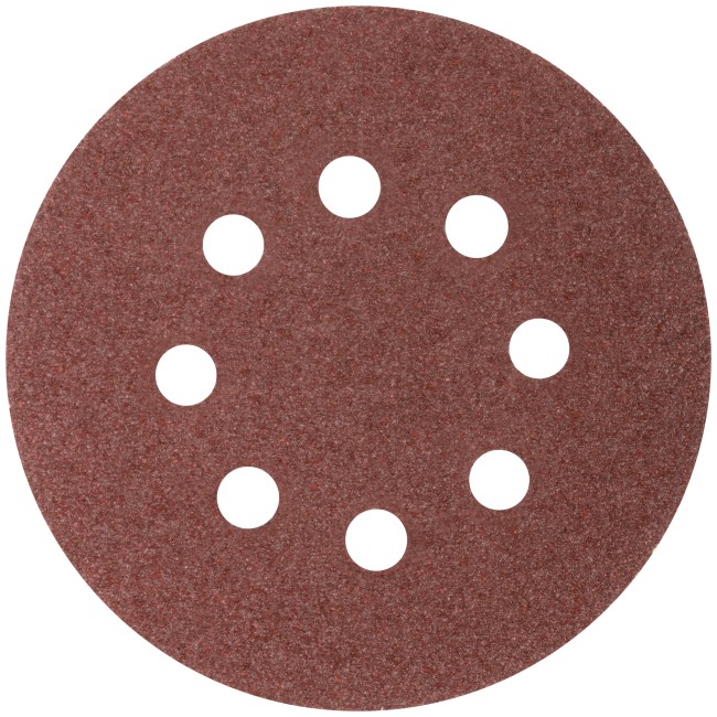 Круги абразивные шлифовальные перфорированные на ворсовой основе под "липучку" (Р36, 125 мм, 5шт.),  CUTOP Profi