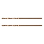 Сверло по металлу, 2 мм, HSS Co-8%, 2 шт.// Denzel
