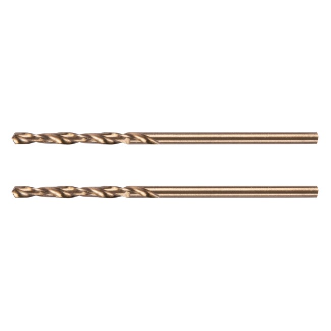 Сверло по металлу, 2 мм, HSS Co-8%, 2 шт.// Denzel Сверло по металлу, 2 мм, HSS Co-8%, 2 шт.// Denzel