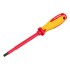 Отвертка Insulated, SL8 x 150 мм, CrMo, до 1000 В, двухкомпонентная рукоятка Matrix Professional Отвертка Insulated, SL8 x 150 мм, CrMo, до 1000 В, двухкомпонентная рукоятка Matrix Professional