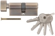 Цилиндровый механизм "PALLADIUM" 70 мм, ключ-завертка, старая бронза Цилиндровый механизм "PALLADIUM" 70 мм, ключ-завертка, старая бронза