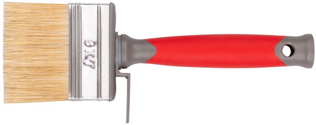 Макловица PRO, 70% ПБT/30% светлая натуральная щетина, нерж.обжим, 2-к ручка, 30 х 70 мм Макловица PRO, 70% ПБT/30% светлая натуральная щетина, нерж.обжим, 2-к ручка, 30 х 70 мм