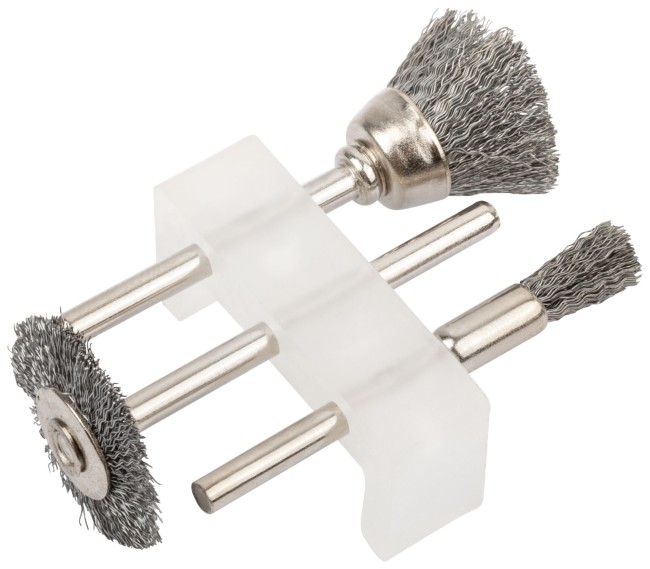 Корщетки из нержавеющей стали, набор 3 шт.