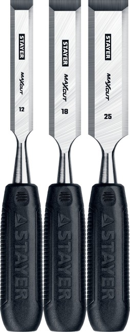 STAYER Max-Cut 3 предм., Набор стамесок (1820-H3)