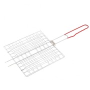 Решетка-гриль 230 x 230 мм, хромированная, PVC рукоятка Sparta