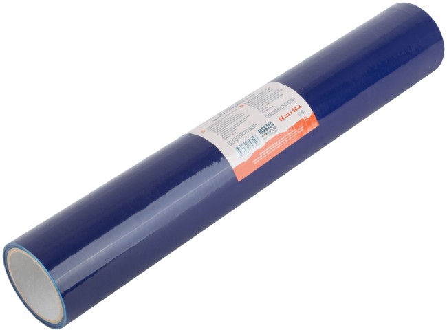 Самоклеящаяся пленка для защиты окон, синяя, толщина 32 мкм., 60 см х 50 м Самоклеящаяся пленка для защиты окон, синяя, толщина 32 мкм., 60 см х 50 м