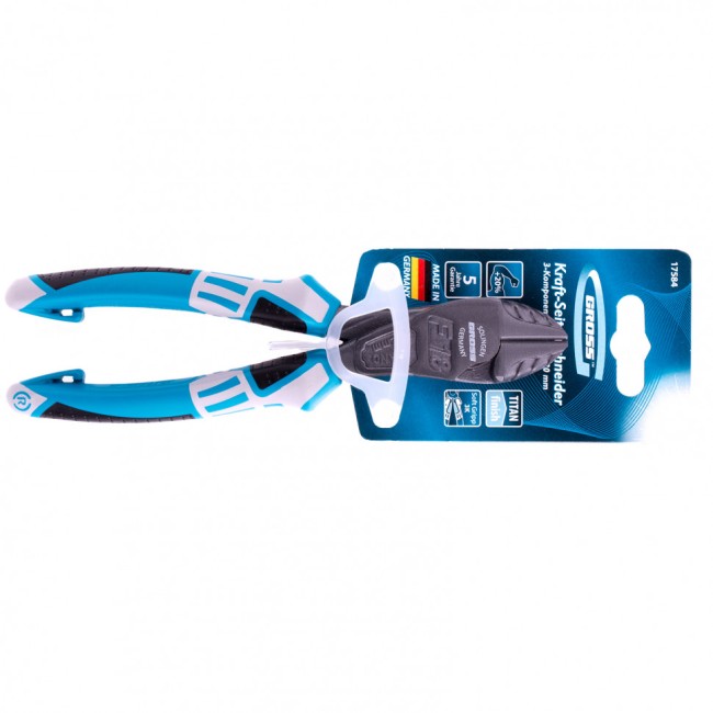 Бокорезы 180 мм, усиленные, трехкомпонентные рукоятки Gross Бокорезы 180 мм, усиленные, трехкомпонентные рукоятки Gross