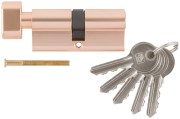 Цилиндровый механизм "PALLADIUM" 70 мм, ключ-завертка, золото Цилиндровый механизм "PALLADIUM" 70 мм, ключ-завертка, золото