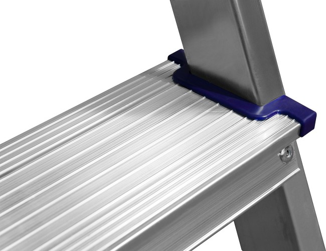 СИБИН 2 ступени, алюминиевая, двухсторонняя стремянка (38825-02)