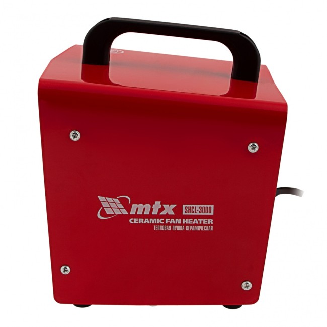 Тепловая пушка керамическая SHCL-3000, квадратная, 230 В, 480 м3/ч, 1/3 кВт// MTX Тепловая пушка керамическая SHCL-3000, квадратная, 230 В, 480 м3/ч, 1/3 кВт// MTX