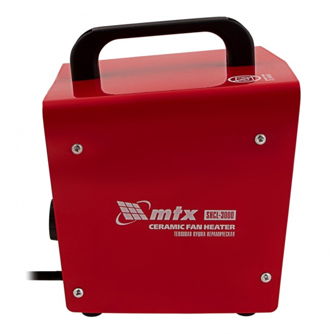 Тепловая пушка керамическая SHCL-3000, квадратная, 230 В, 480 м3/ч, 1/3 кВт// MTX Тепловая пушка керамическая SHCL-3000, квадратная, 230 В, 480 м3/ч, 1/3 кВт// MTX