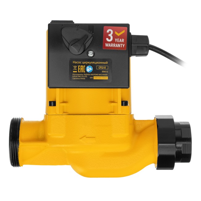 Циркуляционный насос CP32-8, напор 8 м, 160 л/мин, 1 м кабель, монт. длина 180 мм Denzel Циркуляционный насос CP32-8, напор 8 м, 160 л/мин, 1 м кабель, монт. длина 180 мм Denzel