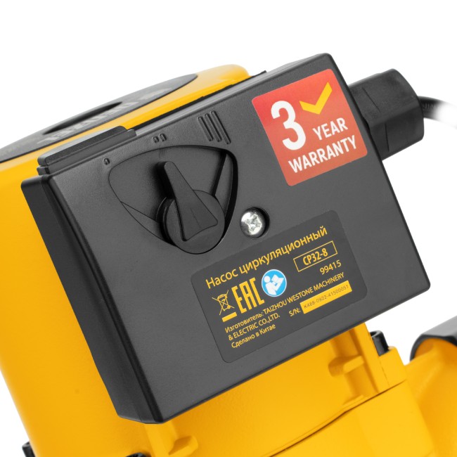 Циркуляционный насос CP32-8, напор 8 м, 160 л/мин, 1 м кабель, монт. длина 180 мм Denzel Циркуляционный насос CP32-8, напор 8 м, 160 л/мин, 1 м кабель, монт. длина 180 мм Denzel