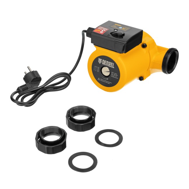 Циркуляционный насос CP32-8, напор 8 м, 160 л/мин, 1 м кабель, монт. длина 180 мм Denzel Циркуляционный насос CP32-8, напор 8 м, 160 л/мин, 1 м кабель, монт. длина 180 мм Denzel