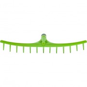 Грабли пластиковые, 655 мм, 13 круглых зубьев, сенные, без черенка, Россия, Сибртех