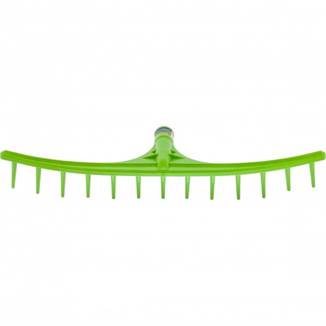 Грабли пластиковые, 655 мм, 13 круглых зубьев, сенные, без черенка, Россия, Сибртех