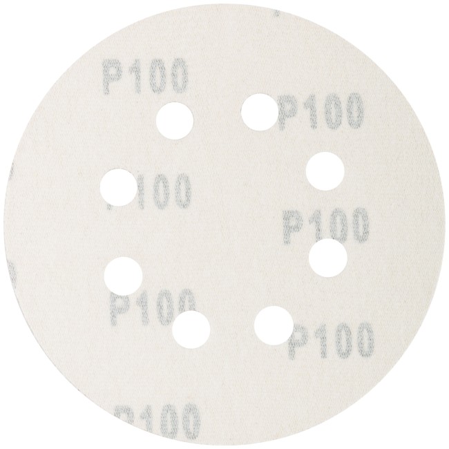 Круги абразивные шлифовальные перфорированные на ворсовой основе под "липучку" (Р100, 125 мм, 5шт.), CUTOP Profi Круги абразивные шлифовальные перфорированные на ворсовой основе под "липучку" (Р100, 125 мм, 5шт.), CUTOP Profi