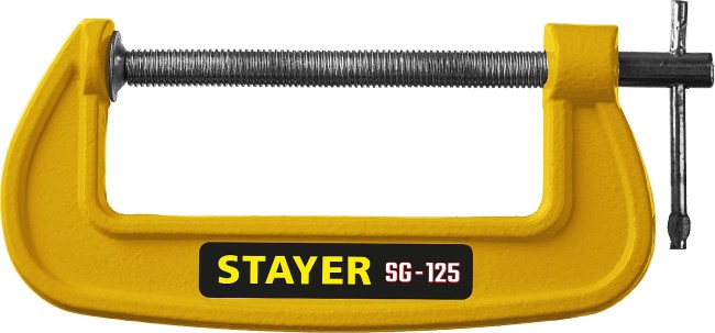 STAYER SG-125, 125 мм, чугунная струбцина G (3215-125) STAYER SG-125, 125 мм, чугунная струбцина G (3215-125)