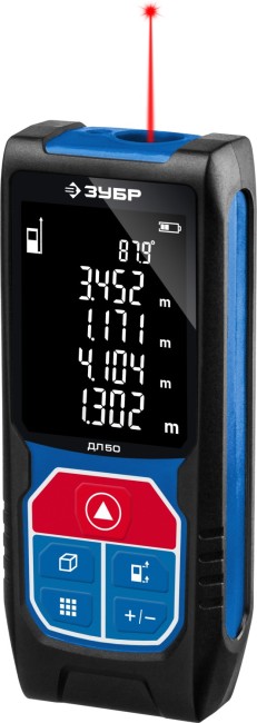 ЗУБР ДЛ-50, 50 м, лазерный дальномер, Профессионал (34925)
