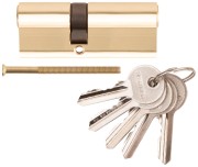 Цилиндровый механизм "PALLADIUM" асимметричный, 80 мм, ключ-ключ, латунь Цилиндровый механизм "PALLADIUM" асимметричный, 80 мм, ключ-ключ, латунь