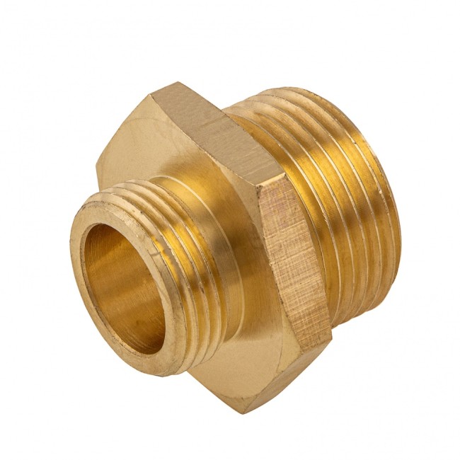 Переходник с наружной резьбой G3/4"-G1" Denzel Переходник с наружной резьбой G3/4"-G1" Denzel