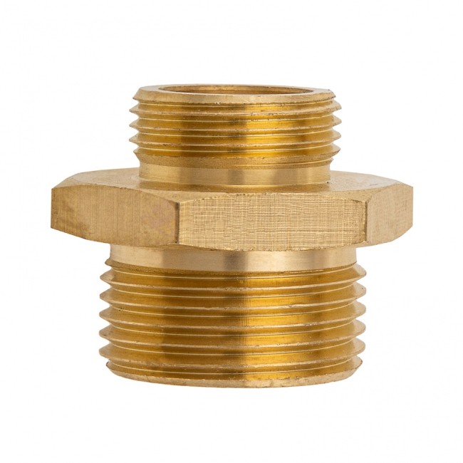 Переходник с наружной резьбой G3/4"-G1" Denzel Переходник с наружной резьбой G3/4"-G1" Denzel