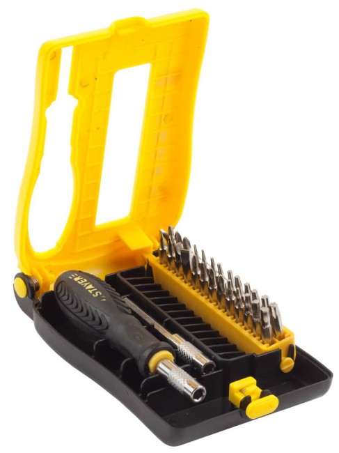 STAYER 26 предм., отвертка-битодержатель в наборе (25614-Н28) STAYER 26 предм., отвертка-битодержатель в наборе (25614-Н28)