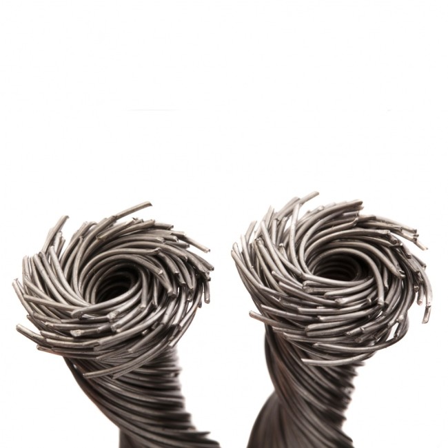 Щетка для УШМ, 100 мм, "Тарелка", крученая нержавеющая проволока 0.5 мм, М14 Denzel Щетка для УШМ, 100 мм, "Тарелка", крученая нержавеющая проволока 0.5 мм, М14 Denzel