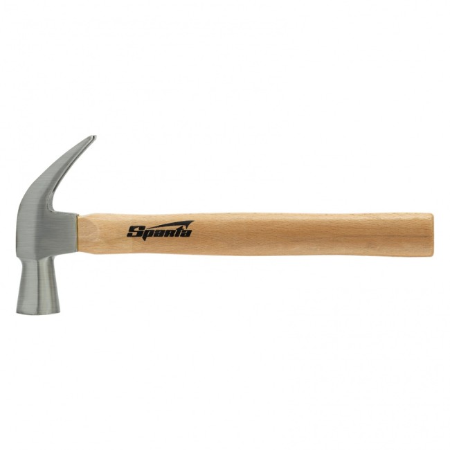 Молоток-гвоздодер, 650 г, боек 32 мм, деревянная рукоятка Sparta Молоток-гвоздодер, 650 г, боек 32 мм, деревянная рукоятка Sparta